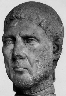 A Man ca. 310-340 CE   from Temple of Aphrodite Cyrene   British Museum London 1861.1127.58